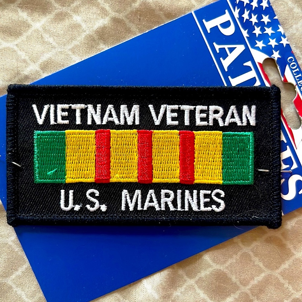 Vietnam Veteran U.S.Marines embroidered patch